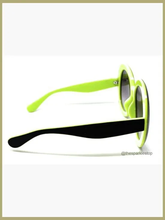 Oversized Round Sunglasses Vintage Big Frame Plastic Shades - Picture 3 of 5